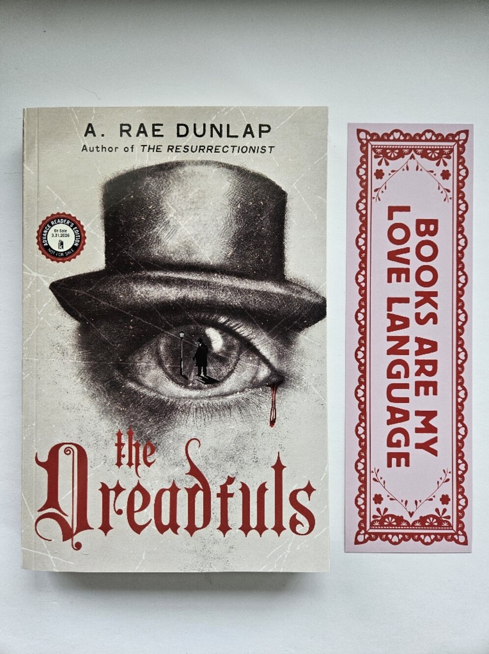 The Dreadfuls paperback ARC 2026 A. Rae Dunlop Jack Ripper murder mystery London